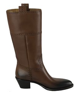 Gucci Brown Leather Knee High Boots