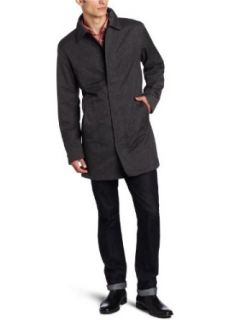 Michael Kors Mens Herringbone Balmacann Coat Clothing