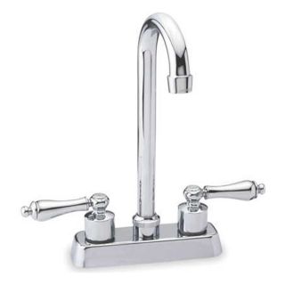 Trident 5DJD6 Gooseneck Faucet, Lever Handles, 3 5/8 In.