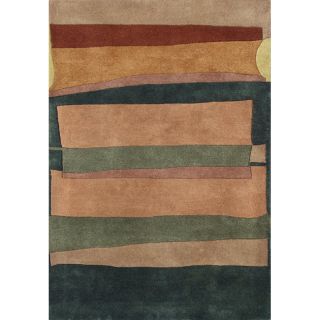 Hand tufted Metro Classic Multi color Wool Rug (5 x 8)