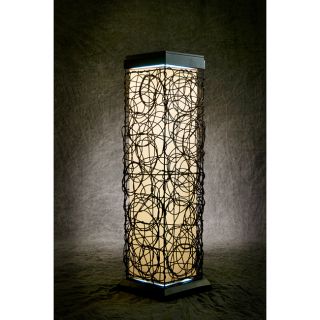 Black Steel and Faux Wicker Tall Outdoor Solar Lamp Compare $319.00
