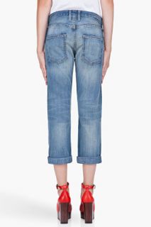 Current/Elliott Mountain Wash Cropped Boyfriend Jeans for women