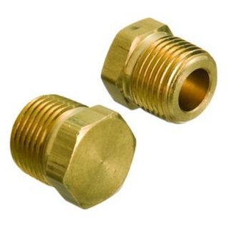Anderson Fittings 121A E 3/4MPT Brass 121 Series Hexagonal Head Plug
