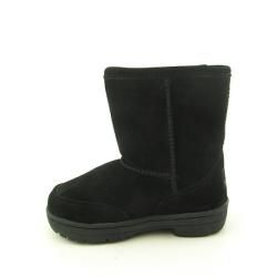 Bearpaw Baby and Toddler Black Suede Boots