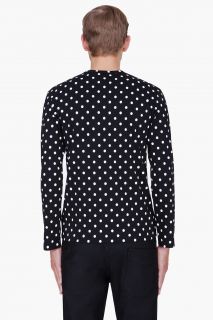 Comme Des Garçons Play  Black Polka Dot Print Jersey Shirt for men