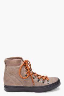 Jeffrey Campbell Taupe Suede Mount Man Boots for men