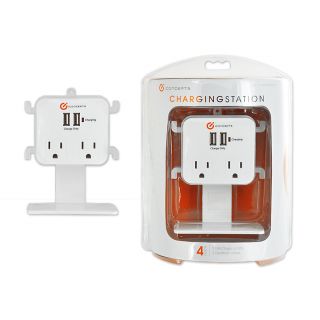 iConcepts White Charging Station with USB Ports