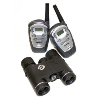 Tasco World Class 10x25 Binoculars w/ Two way FRS Radios