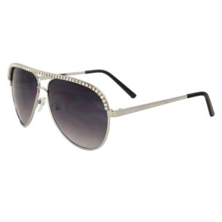 Womens Rhinestone Embossed Aviator Sunglasses Today $16.99