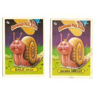 GARBAGE PAIL KIDS Cards 4th SERIES 145 a & b Dale Snail Crushed Shelly