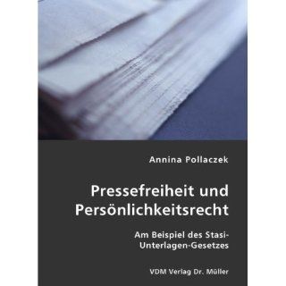 Pressefreiheit und Persönlichkeitsrecht Annina Pollaczek