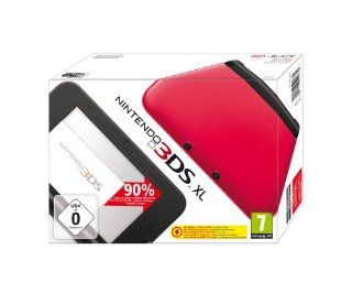 Nintendo 3DS XL   Konsole, rot/schwarz Games