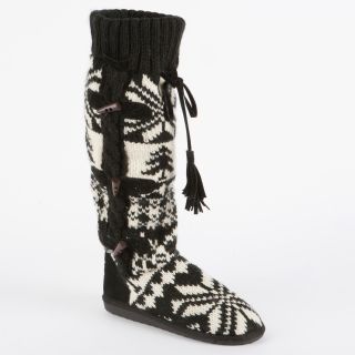 Muk Luks Mishka Tall Knit Boot with Side Button Detail Today $59.99