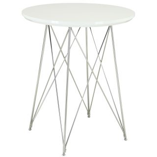 Glossy White/ Chrome 36 inch Bar Table Today: $182.99