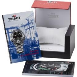 Tissot Mens T Tactile T Touch II Multi Function Orange Strap Watch