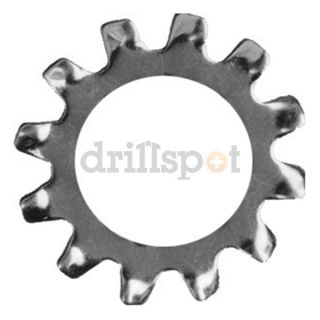 DrillSpot 33770 #10 Zinc Finish Countersunk External Tooth Lock Washer