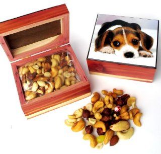 Decorative Wooden Beagle Puppy Dog Trinket Box Filled With Premium