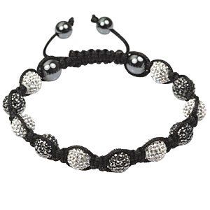 Bracelet Grey / White Czech Crystal + hematite RRP $149 Jewelry