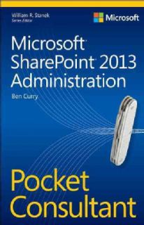Microsoft Sharepoint 2013 Administration Pocket Consultant (Paperback
