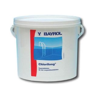 Chlore galets BAYROL 5Kg Chlorilong 250. Idéal pour une désinfection