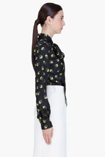 Marc Jacobs Black Silk Elsa Necktie Blouse for women