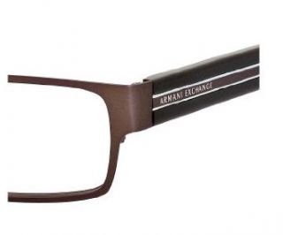 Armani Exchange 151 Eyeglasses (01C2) Matte Brown, 55 mm