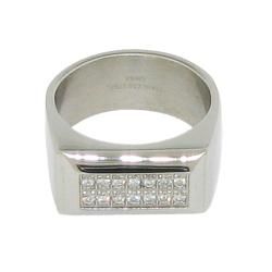 Stainless Steel Clear Cubic Zirconia 2 row Ring