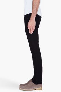 Surface To Air Black Skinny Twill Moleskin Trousers for men