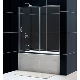 DreamLine Infinity 60x58 inch Clear Glass Sliding Bathtub Door